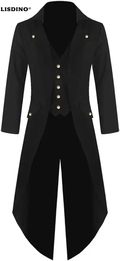 Vintage Victorian Fashion - Giacca gotica Steampunk da uomo frac