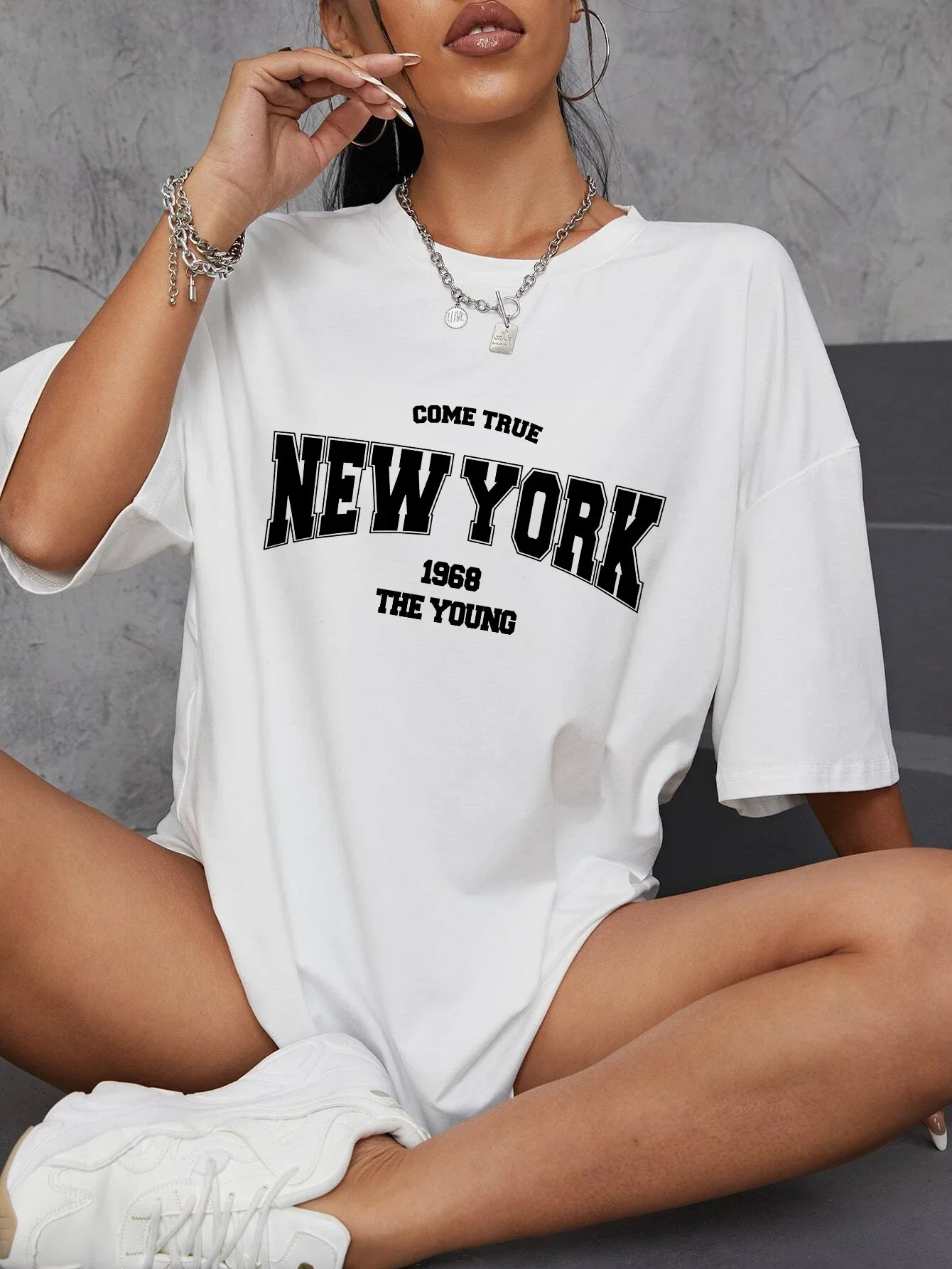 Vintage Fashion York - Maglietta grafica vintage 1968 New York