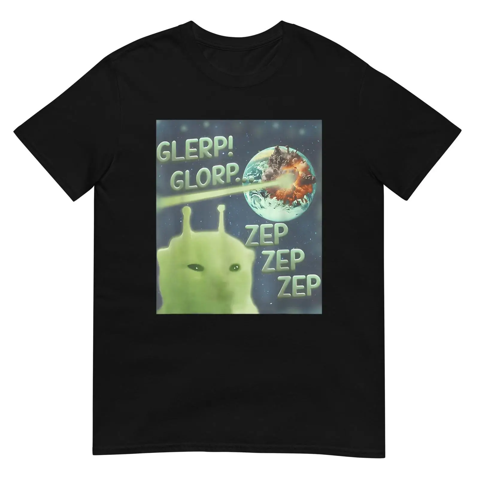 Quirky Vintage Fashion - Maglietta Glerp Glorp con grafica divertente