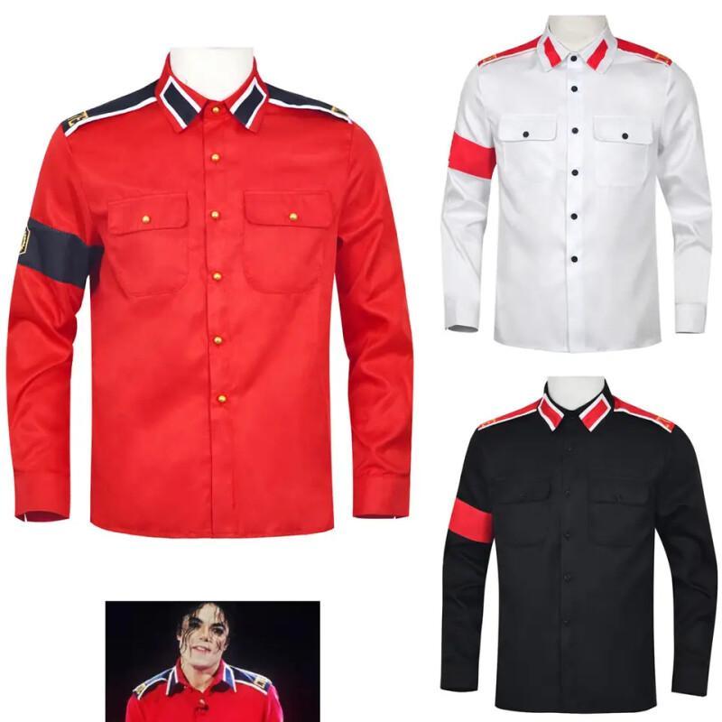 Vintage Victorian Fashion - Camicia Militare Anti-Guerra di Michael Jackson,