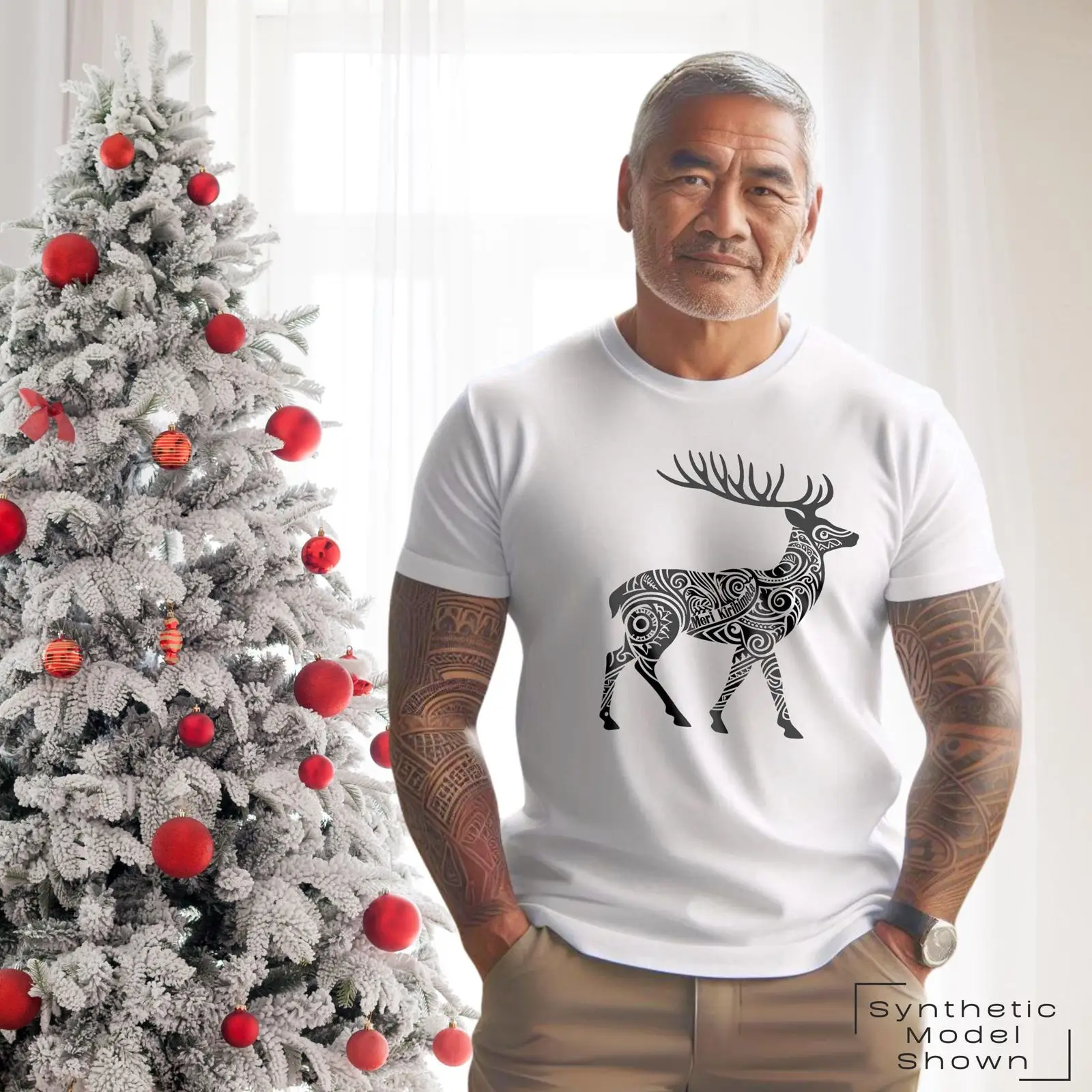 Vintage Fashion Nz - Maglietta natalizia maori, top festivo NZ