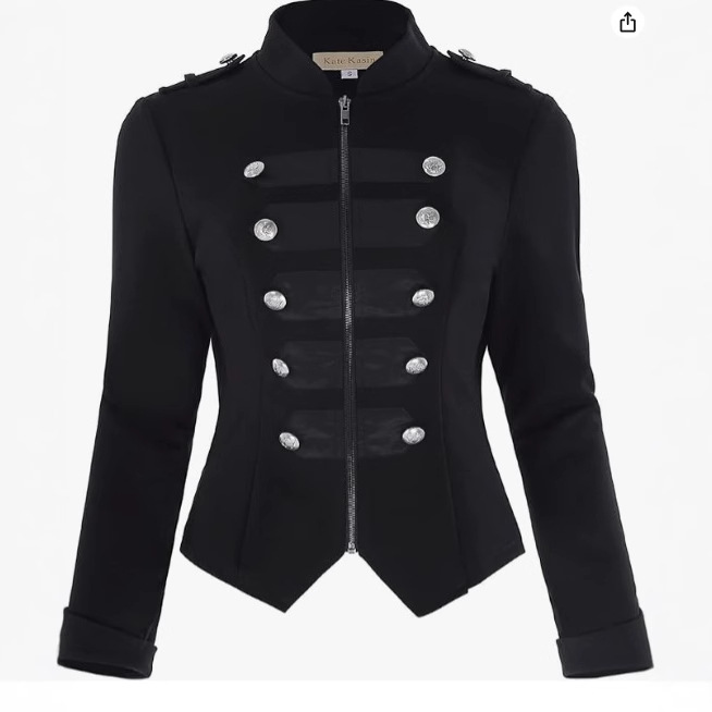 Vintage Victorian Fashion - Giacca punk gotica da donna Slim