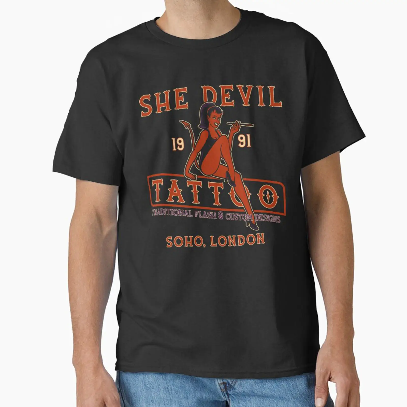 Vintage Fashion London - Maglietta classica vintage con design del
