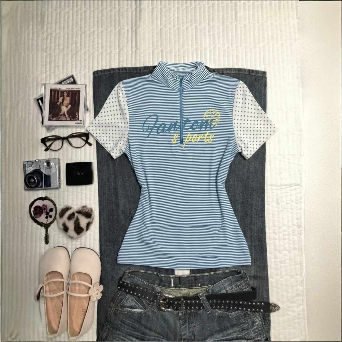 Turtleneck Knit 90S - T-shirt Punk Goth Vintage Y2k Anni