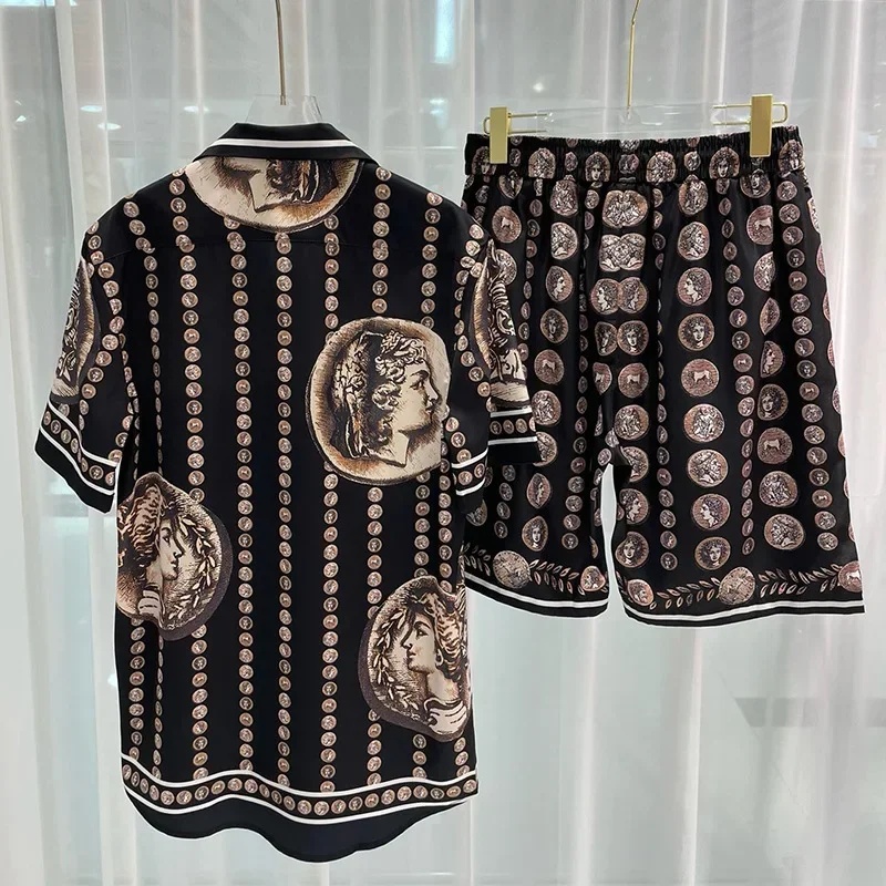Vintage Victorian Fashion - Completo Camicia Uomo Royal Luxury, Set