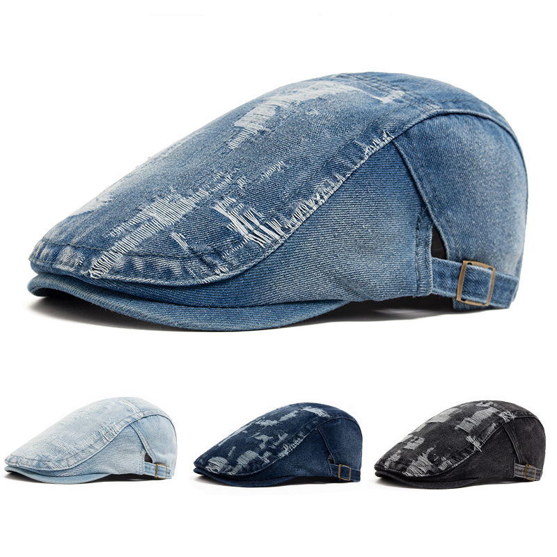 Berretto in denim strappato al - Vintage Fashion Nz recensione e prezzo