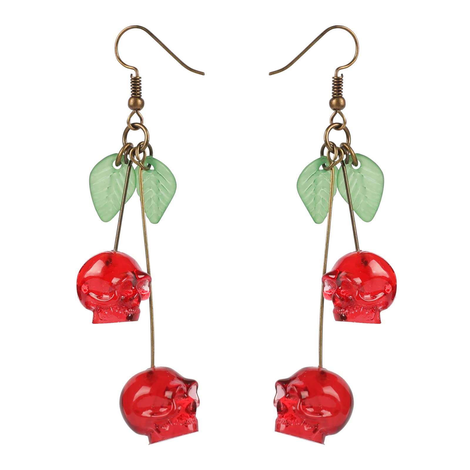Orecchini Teschio Rosso Cilieg - Quirky Vintage Fashion recensione e prezzo
