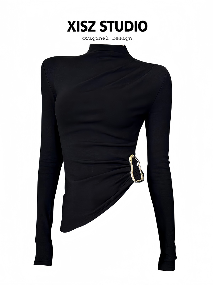 Donna Nero GothicT-shirt Haraj - Turtleneck Knit 90S recensione e prezzo