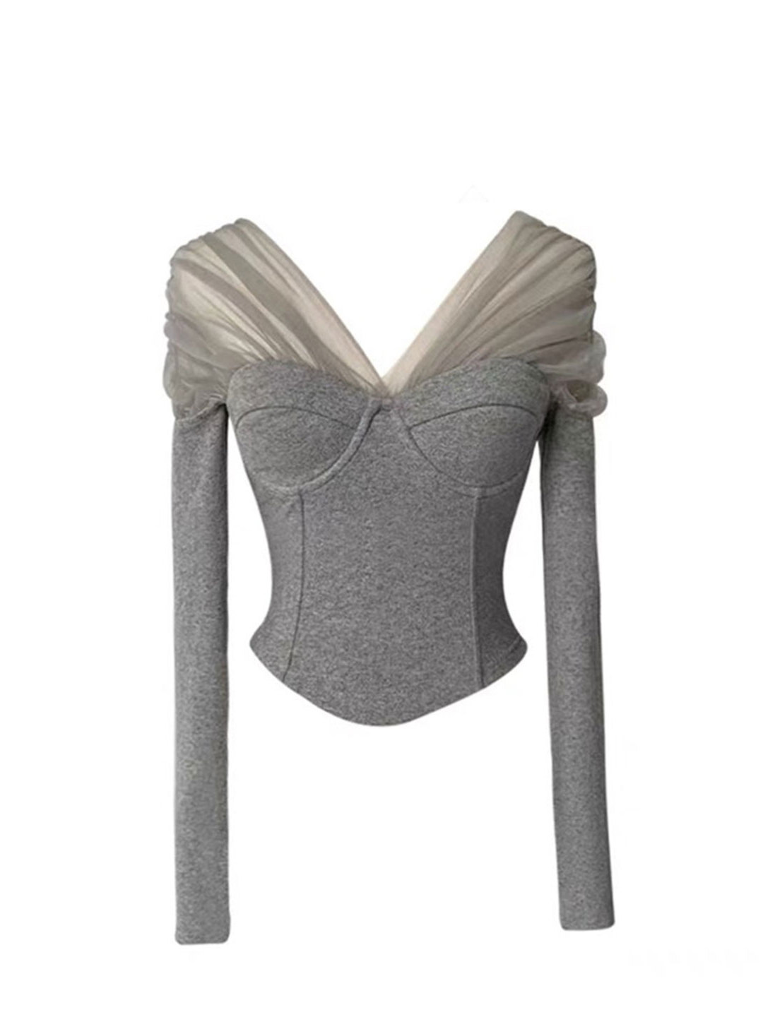 Donna Grigia GothicT-shirt Har - Turtleneck Knit 90S recensione e prezzo