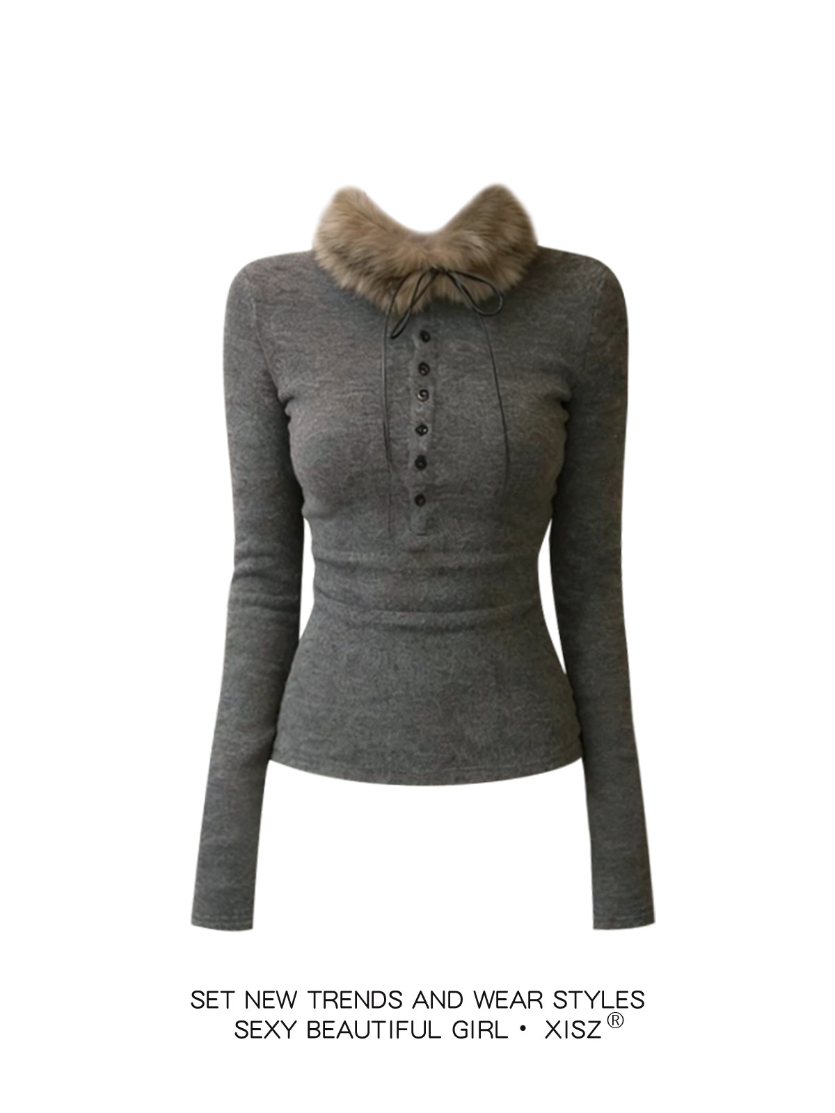 Maglietta Gotica Grigia da Don - Turtleneck Knit 90S recensione e prezzo