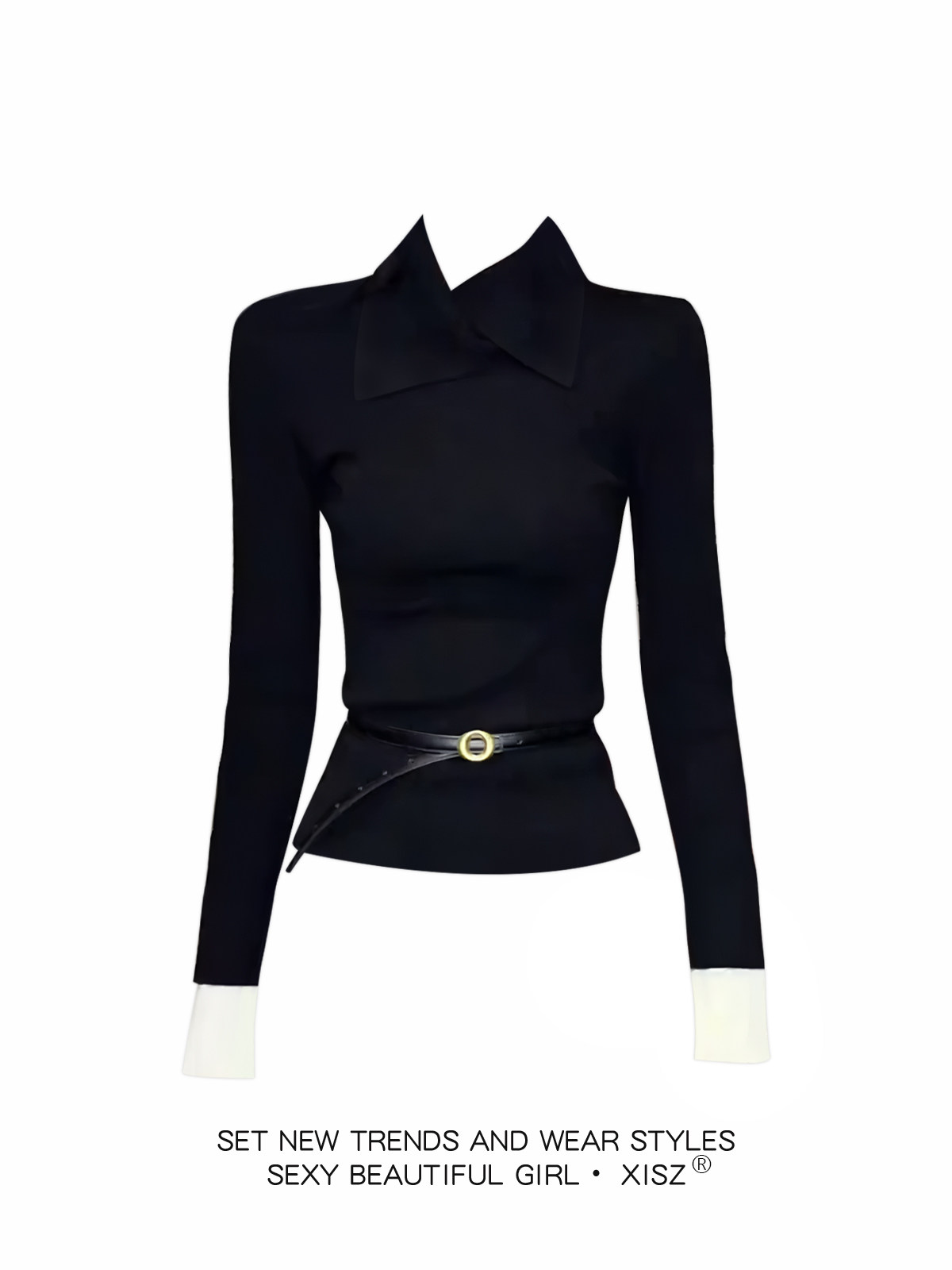 Maglietta Gotica Nera da Donna - Turtleneck Knit 90S recensione e prezzo