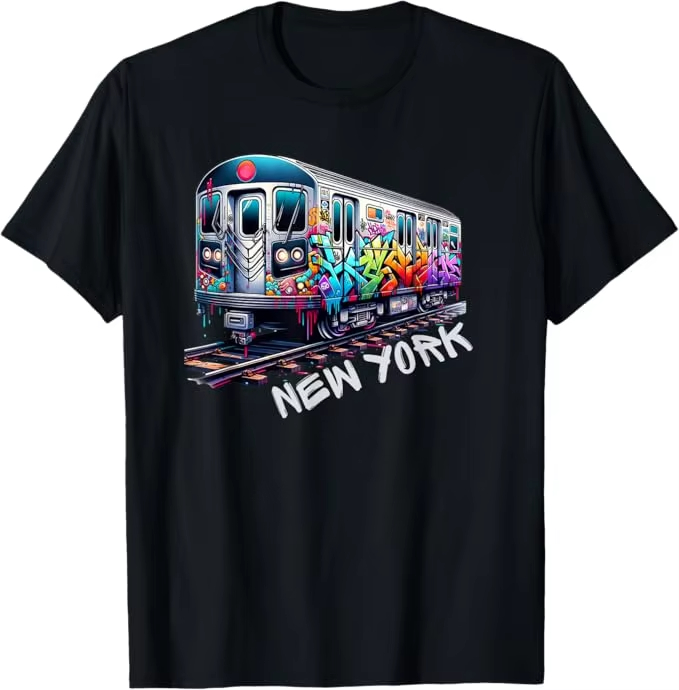 New York Train Graffiti Style  - Vintage Fashion York recensione e prezzo