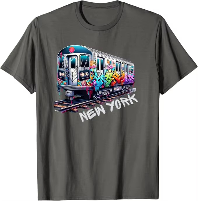 New York Train Graffiti Style  - Vintage Fashion York recensione e prezzo