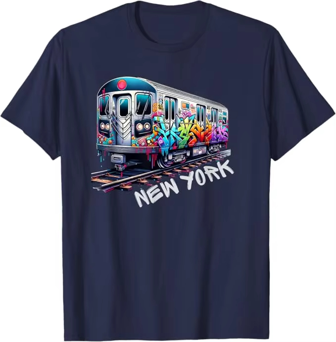 New York Train Graffiti Style  - Vintage Fashion York recensione e prezzo